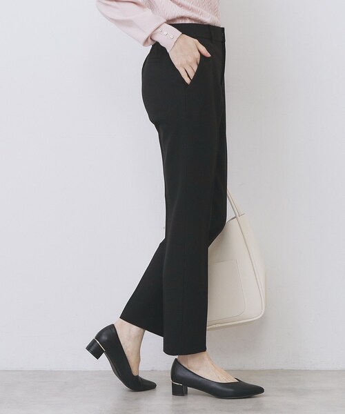 index（インデックス）の「ウォームストレッチテーパードパンツ【洗濯機OK/防シワ/吸湿発熱】《XS～3L》（その他パンツ・レディース・ブラック/ブラウン系その他2/グレー/ナチュラル/ブラック系1・34/36/38/40/42/44）」の11枚目の写真