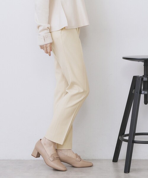 index（インデックス）の「ウォームストレッチテーパードパンツ【洗濯機OK/防シワ/吸湿発熱】《XS～3L》（その他パンツ・レディース・ブラック/ブラウン系その他2/グレー/ナチュラル/ブラック系1・34/36/38/40/42/44）」の15枚目の写真