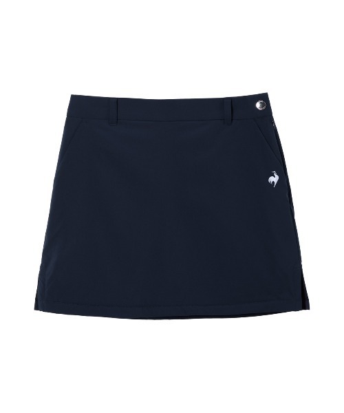le coq sportif GOLF(ルコックスポルティフゴルフ)の「【le coq sportif GOLF】総柄ウォームスカート ゴルフウェア(スカート・レディース・ホワイト/ネイビー/ホワイト×ネイビー・S/M/L/XL)」の1枚目の写真