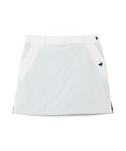 le coq sportif GOLF(ルコックスポルティフゴルフ)の「【le coq sportif GOLF】総柄ウォームスカート ゴルフウェア(スカート・レディース・ホワイト/ネイビー/ホワイト×ネイビー・S/M/L/XL)」の2枚目の写真