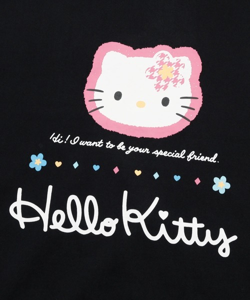 Little sunny bite(リトルサニーバイト)の「littlesunnybite/リトルサニーバイト/hello kittyxlittle sunny bite hoodie(パーカー・レディース・ブラック/グレー/ピンク・M/S)」の6枚目の写真
