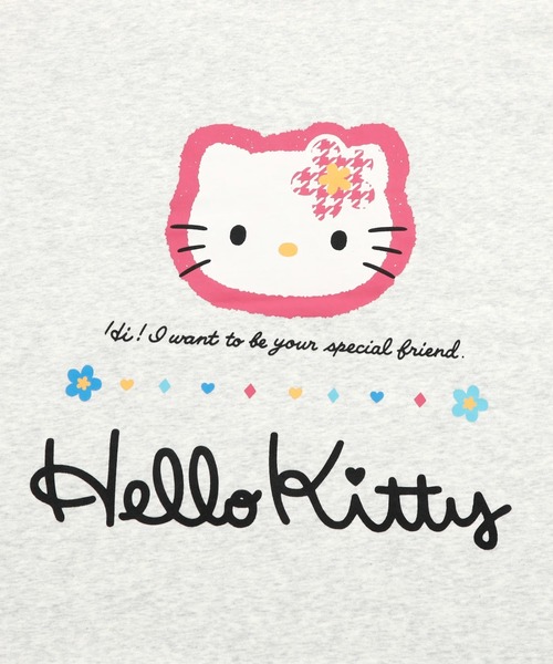 Little sunny bite(リトルサニーバイト)の「littlesunnybite/リトルサニーバイト/hello kittyxlittle sunny bite hoodie(パーカー・レディース・ブラック/グレー/ピンク・M/S)」の17枚目の写真