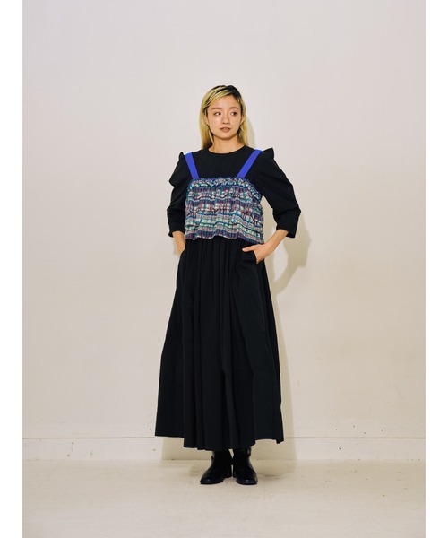 DOLLUPOOPS（ドールアップウップス）の「ショルダータックボリュームスカートワンピース（ワンピース・レディース・ネイビー/ブラック/キャメル・38）」の20枚目の写真