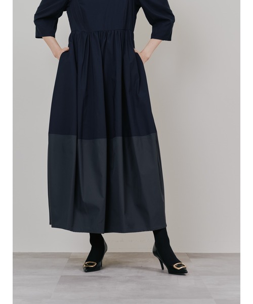 DOLLUPOOPS（ドールアップウップス）の「ショルダータックボリュームスカートワンピース（ワンピース・レディース・ネイビー/ブラック/キャメル・38）」の6枚目の写真