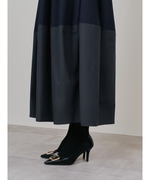 DOLLUPOOPS（ドールアップウップス）の「ショルダータックボリュームスカートワンピース（ワンピース・レディース・ネイビー/ブラック/キャメル・38）」の13枚目の写真