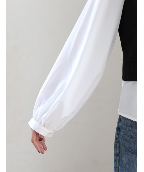 fifth（フィフス）の「袖2wayドッキングシャツ（シャツ/ブラウス・レディース・ベージュ/ホワイト・M）」の16枚目の写真