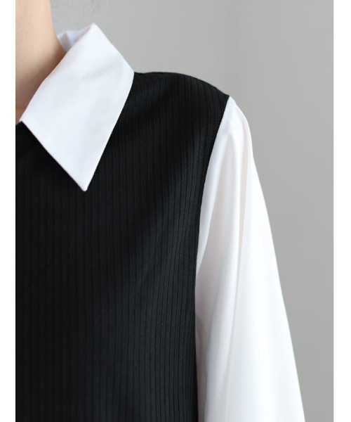 fifth（フィフス）の「袖2wayドッキングシャツ（シャツ/ブラウス・レディース・ベージュ/ホワイト・M）」の18枚目の写真