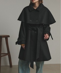 ad thie（アドティエ）の「ステンカラー ケープコート（ステンカラーコート）」