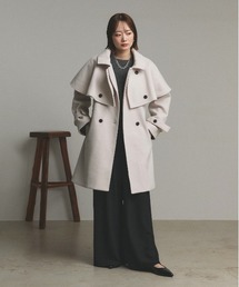 ad thie（アドティエ）の「ステンカラー ケープコート（ステンカラーコート）」