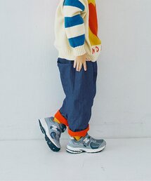 p.premier | 【ジュニア対応】ぬくぬくなのにかっこいい裏フリースのワイドパンツ(その他パンツ)