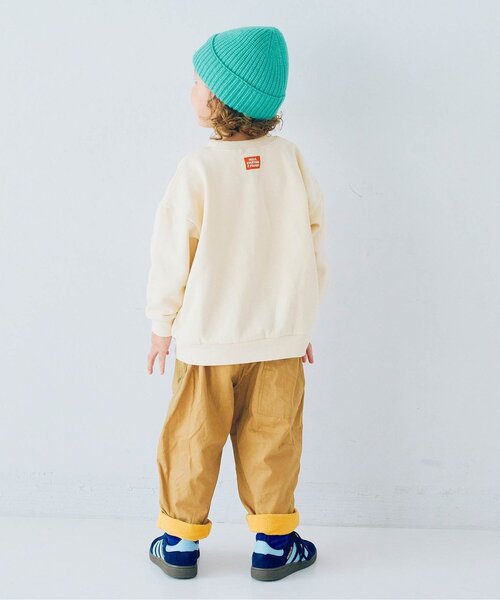 p.premier（ピードットプルミエ）の「【ジュニア対応】ぬくぬくなのにかっこいい裏フリースのワイドパンツ（その他パンツ・キッズ・キャメル/ネイビー/カーキ・80/90/100/110/120/130/140）」の5枚目の写真