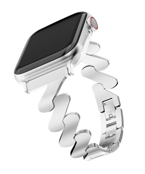Fun & Daily（ファンアンドデイリー）の「Wave Slash Apple Watch Metal Band / アップルウォッチバンド（デジタル腕時計・レディース・ゴールド/ブラック/シルバー・A/B）」の11枚目の写真