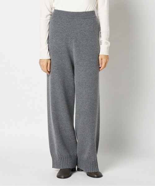HELIOPOLE（エリオポール）の「KNIT PANTS（その他パンツ・レディース・ダークブラウン/アイボリー/グレー・36/38）」の12枚目の写真