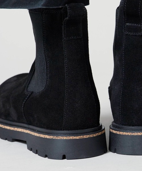 BIRKENSTOCK（ビルケンシュトック）の「BIRKENSTOCK/ビルケンシュトック HIGHWOOD SLIP ON MIDLEVE REGULAR FIT スエードレザー ハイウッド サイドゴアブーツ レギュラーフィット（ブーツ・メンズ・ブラック・40/41/42/43）」の4枚目の写真