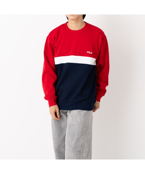 セール】SWITCHING CREW NECK SHIRTS（スウェット）｜FILA（フィラ）の 
