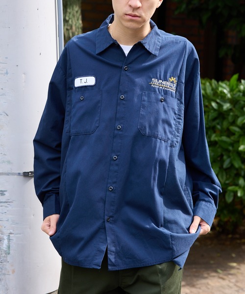 ALL RUNS（オールランズ）の「切り替えデザイン ワッペンワークシャツ（シャツ/ブラウス・メンズ・ブラック系その他2/ブルー系その他2/ブラック系その他/ベージュ系その他/ブルー系その他・FREE）」の5枚目の写真