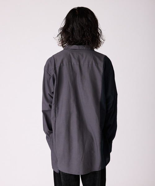 ALL RUNS（オールランズ）の「切り替えデザイン ワッペンワークシャツ（シャツ/ブラウス・メンズ・ブラック系その他2/ブルー系その他2/ブラック系その他/ベージュ系その他/ブルー系その他・FREE）」の9枚目の写真