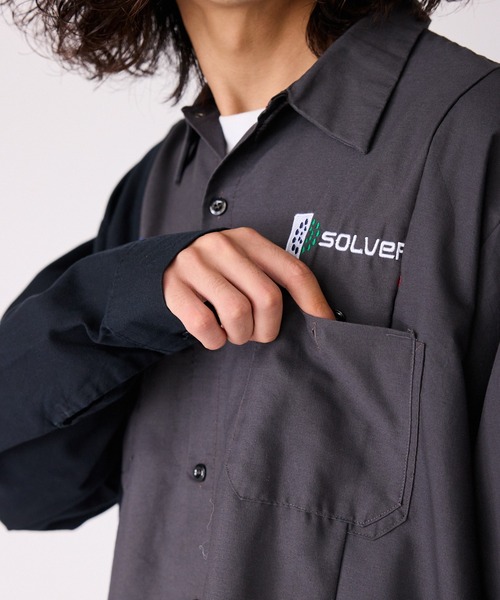 ALL RUNS（オールランズ）の「切り替えデザイン ワッペンワークシャツ（シャツ/ブラウス・メンズ・ブラック系その他2/ブルー系その他2/ブラック系その他/ベージュ系その他/ブルー系その他・FREE）」の14枚目の写真