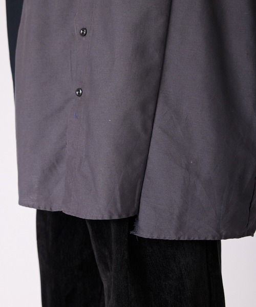 ALL RUNS（オールランズ）の「切り替えデザイン ワッペンワークシャツ（シャツ/ブラウス・メンズ・ブラック系その他2/ブルー系その他2/ブラック系その他/ベージュ系その他/ブルー系その他・FREE）」の7枚目の写真