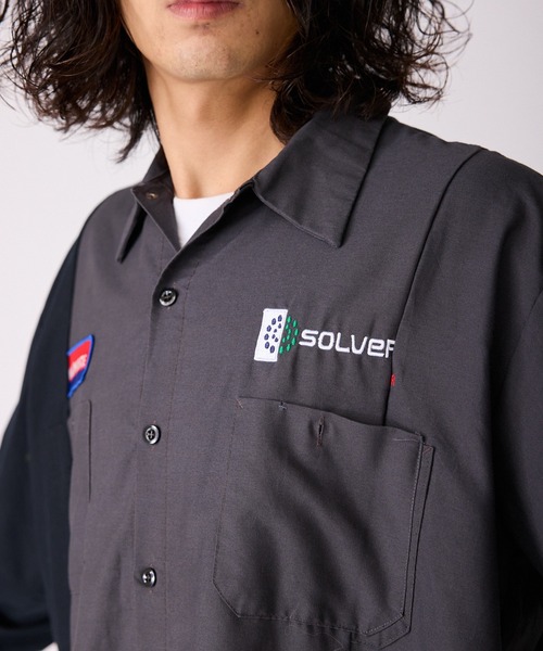 ALL RUNS（オールランズ）の「切り替えデザイン ワッペンワークシャツ（シャツ/ブラウス・メンズ・ブラック系その他2/ブルー系その他2/ブラック系その他/ベージュ系その他/ブルー系その他・FREE）」の13枚目の写真