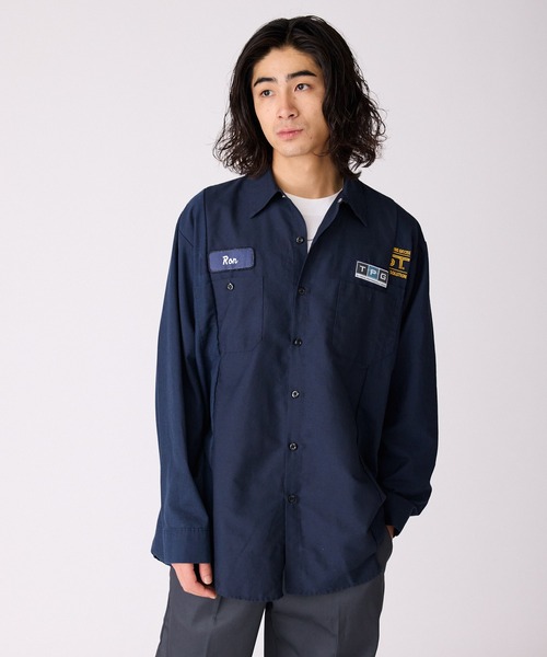 ALL RUNS（オールランズ）の「切り替えデザイン ワッペンワークシャツ（シャツ/ブラウス・メンズ・ブラック系その他2/ブルー系その他2/ブラック系その他/ベージュ系その他/ブルー系その他・FREE）」の21枚目の写真