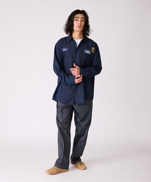 ALL RUNS（オールランズ）の「切り替えデザイン ワッペンワークシャツ（シャツ/ブラウス・メンズ・ブラック系その他2/ブルー系その他2/ブラック系その他/ベージュ系その他/ブルー系その他・FREE）」の17枚目の写真