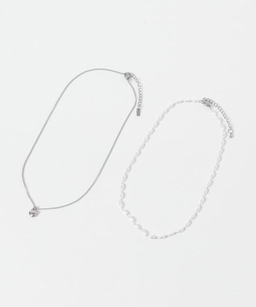 SMELLY(スメリー)の「ステンレスハートトップパール2セットネックレス(ネックレス・レディース・シルバー系その他・-)」の7枚目の写真