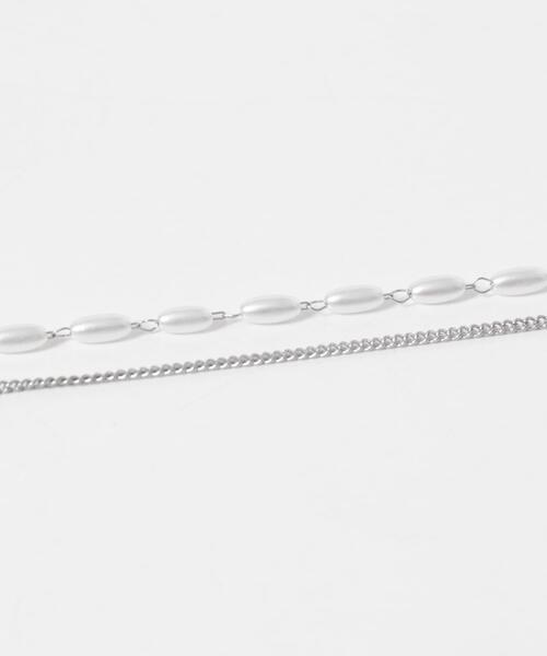 SMELLY(スメリー)の「ステンレスハートトップパール2セットネックレス(ネックレス・レディース・シルバー系その他・-)」の8枚目の写真