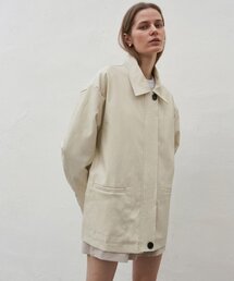 MID FAUX LEATHER JACKET_CREAM