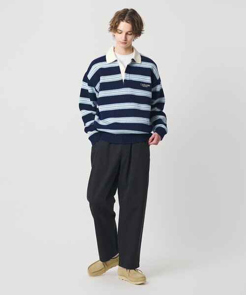セール】＜CGS.＞ボーダー ニット ポロシャツ（ニット/セーター