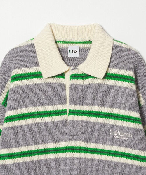 CGS.＞ボーダー ニット ポロシャツ（ニット/セーター）｜California