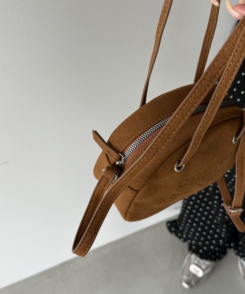 SANSeLF（サンセルフ）の「【SANSeLF】 2WAYスエードラウンドバッグ saa25a152（ハンドバッグ・レディース・ブラウン・FREE）」の7枚目の写真