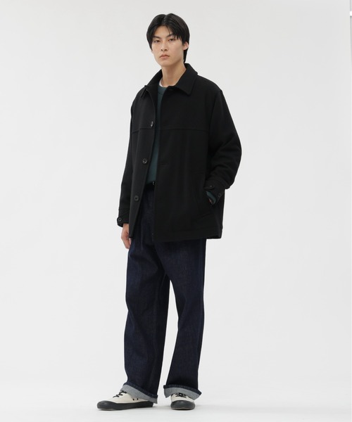 MHL.（エムエイチエル）の「BASIC WOOL MELTON（ダウンジャケット/コート・メンズ・ブラック/ダークグリーン・SMALL/MEDIUM/LARGE）」の10枚目の写真