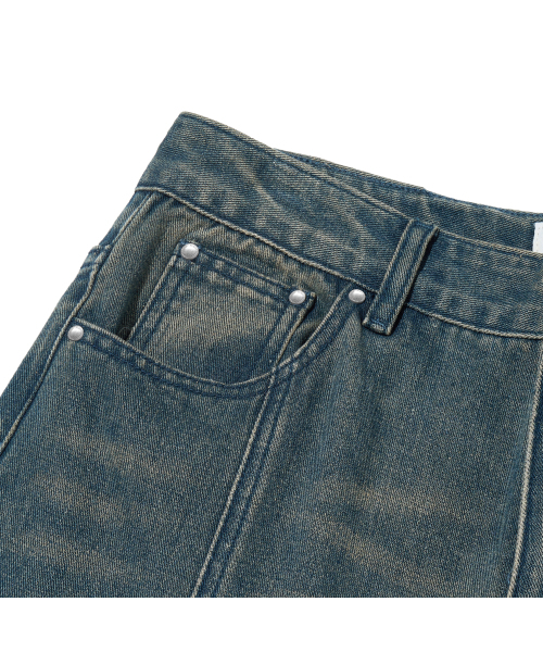 F.ILLUMINATE(フィルミネイト)の「フロントラインデニムパンツ-インディゴ(デニムパンツ・レディース・その他・SMALL/MEDIUM/LARGE)」の4枚目の写真