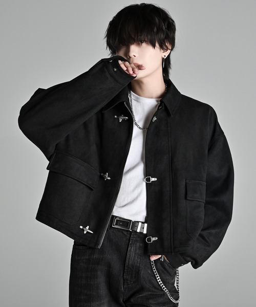 ADRER（アドラー）の「Fireman hook short blouson / ファイヤーマンフックショートブルゾン（ブルゾン・メンズ・ブラック/ブラウン・XS/S/M/L）」の2枚目の写真