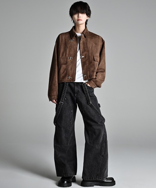 ADRER（アドラー）の「Fireman hook short blouson / ファイヤーマンフックショートブルゾン（ブルゾン・メンズ・ブラック/ブラウン・XS/S/M/L）」の11枚目の写真