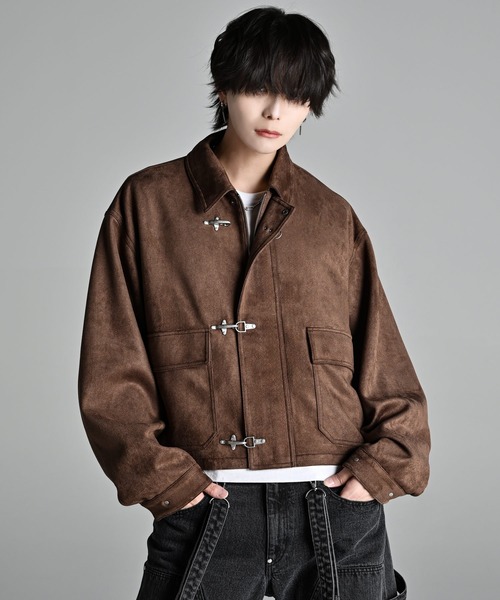 ADRER（アドラー）の「Fireman hook short blouson / ファイヤーマンフックショートブルゾン（ブルゾン・メンズ・ブラック/ブラウン・XS/S/M/L）」の10枚目の写真