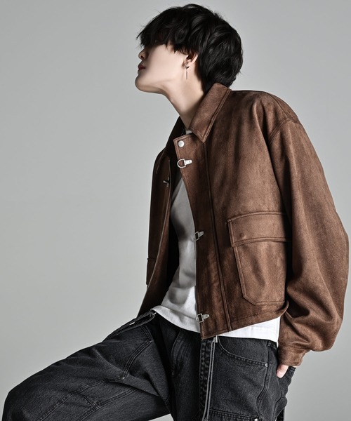 ADRER（アドラー）の「Fireman hook short blouson / ファイヤーマンフックショートブルゾン（ブルゾン・メンズ・ブラック/ブラウン・XS/S/M/L）」の12枚目の写真