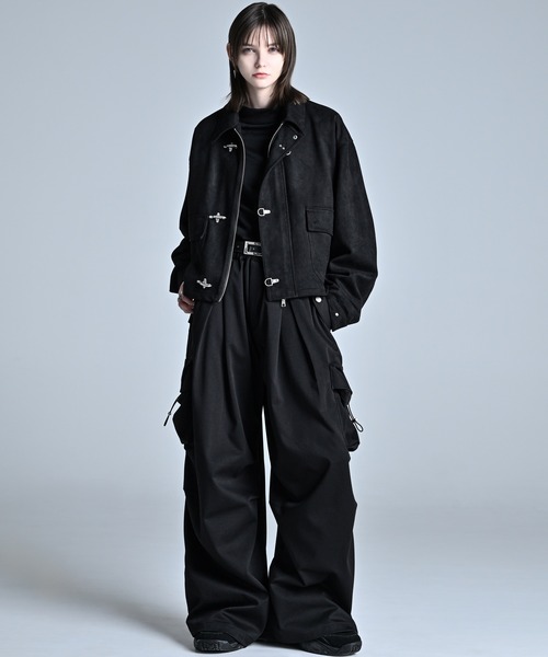 ADRER（アドラー）の「Fireman hook short blouson / ファイヤーマンフックショートブルゾン（ブルゾン・メンズ・ブラック/ブラウン・XS/S/M/L）」の7枚目の写真