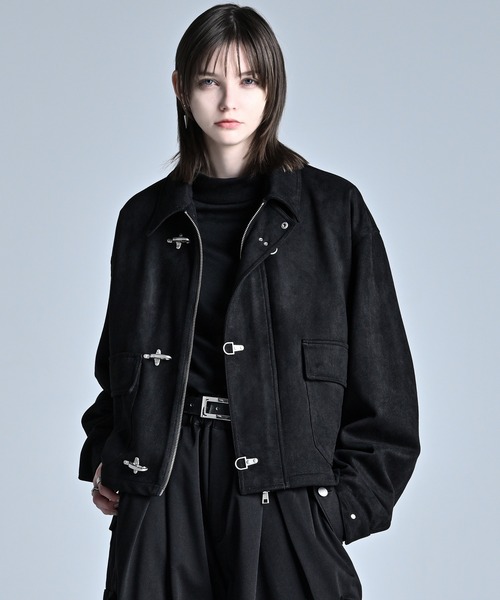 ADRER（アドラー）の「Fireman hook short blouson / ファイヤーマンフックショートブルゾン（ブルゾン・メンズ・ブラック/ブラウン・XS/S/M/L）」の6枚目の写真