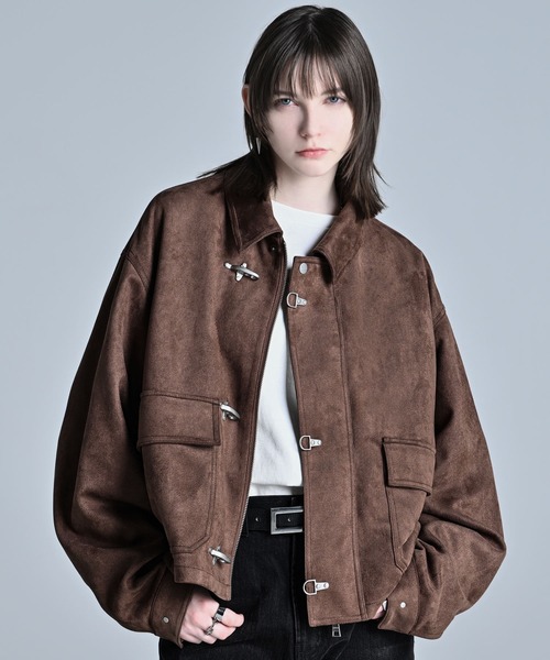 ADRER（アドラー）の「Fireman hook short blouson / ファイヤーマンフックショートブルゾン（ブルゾン・メンズ・ブラック/ブラウン・XS/S/M/L）」の8枚目の写真