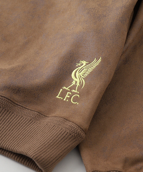 417 EDIFICE(フォーワンセブンエディフィス)の「【Liverpool FC / リバプール FC】Fake Leather Emboss Hoodie(パーカー・メンズ・ブラック/ブラウン・SMALL/MEDIUM/LARGE/X-LARGE)」の12枚目の写真