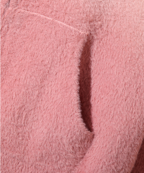 DIMITRI BLACK（ディミトリブラック）の「2WAYエッセンシャルグラデーションヘアリーフードジップアップ_ピンク（ニット/セーター・レディース・その他・SMALL/MEDIUM/LARGE）」の9枚目の写真