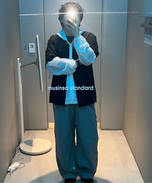 MUSINSA STANDARD（ムシンサスタンダード）の「ナイロンバルーンパンツ [ライトグレー]（その他パンツ・メンズ・その他・40/38/33/26/27/28/29/42/36/34/32/30/31）」の9枚目の写真