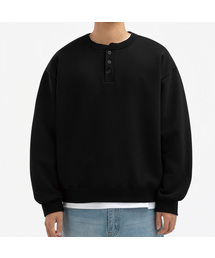 UNDEROFF（アンダーオフ）の「オーバーサイズヘンリーネックスウェットブラック（スウェット）」
