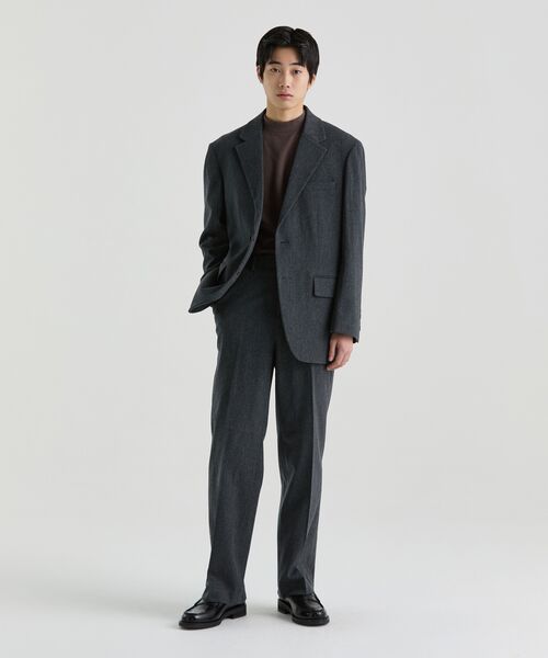 MUSINSA STANDARD（ムシンサスタンダード）の「ウールフランネルワイドスラックス[ミディアムグレー]（スラックス・メンズ・その他・38/42/36/34/32/30/31/33/26/27/28/29）」の14枚目の写真