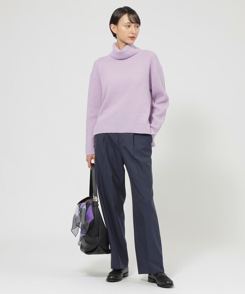 Paul Stuart(ポールスチュアート)の「【WEB・一部店舗限定】ミルドストレッチヘリンボーン パンツ(その他パンツ・レディース・ネイビー/グレー系その他2・4/8/6)」の7枚目の写真