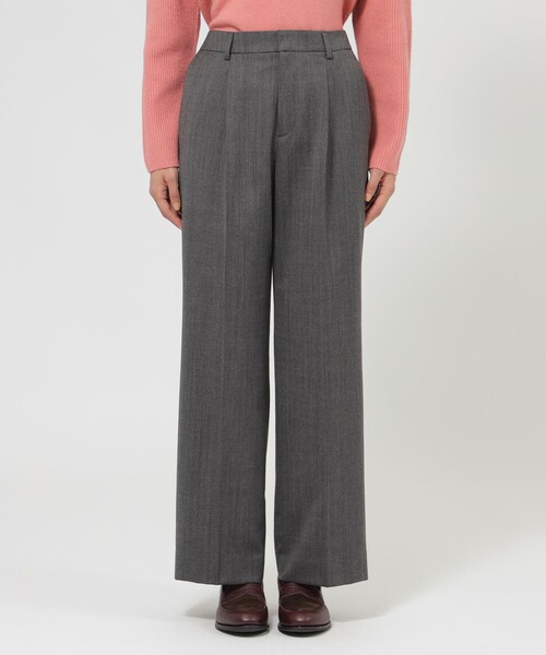 Paul Stuart(ポールスチュアート)の「【WEB・一部店舗限定】ミルドストレッチヘリンボーン パンツ(その他パンツ・レディース・ネイビー/グレー系その他2・4/8/6)」の8枚目の写真