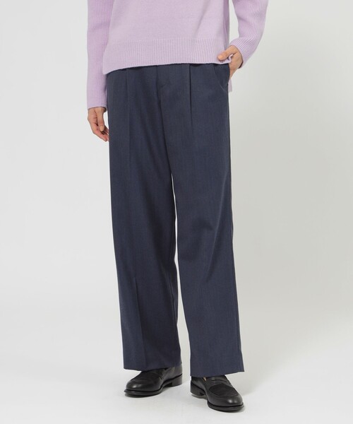 Paul Stuart(ポールスチュアート)の「【WEB・一部店舗限定】ミルドストレッチヘリンボーン パンツ(その他パンツ・レディース・ネイビー/グレー系その他2・4/8/6)」の4枚目の写真