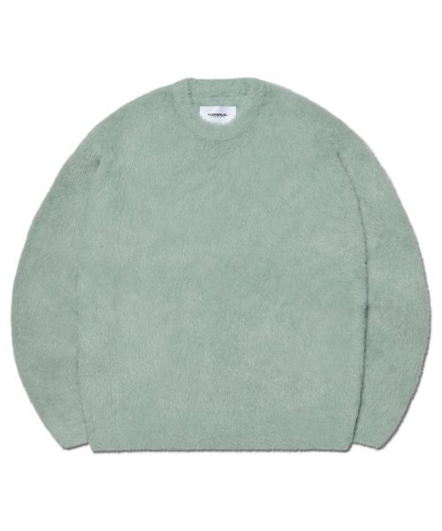 NOMANUAL(NOMANUAL)の「CROPPED HAIRY KNIT - DUST MINT(ニット/セーター・レディース・その他・MEDIUM/LARGE/X-LARGE)」の1枚目の写真